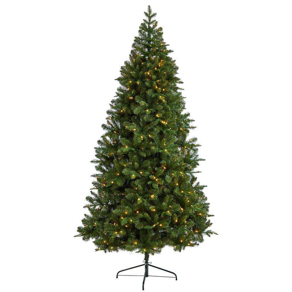 Grand Teton Spruce Flat Back Artificial Christmas Tree. Picture 1