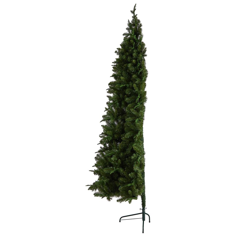 Grand Teton Spruce Flat Back Artificial Christmas Tree. Picture 5