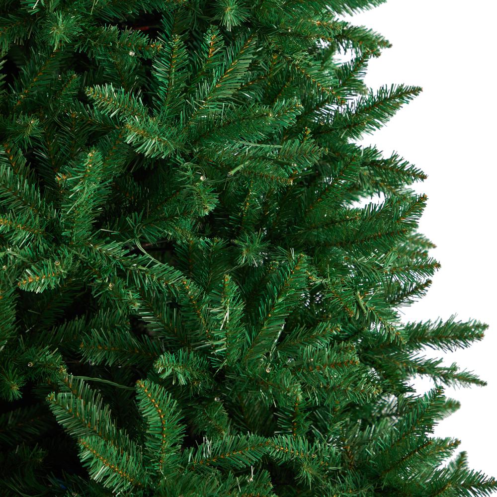Green Valley Fir Artificial Christmas Tree with 800 Clear LED Lights. Picture 5