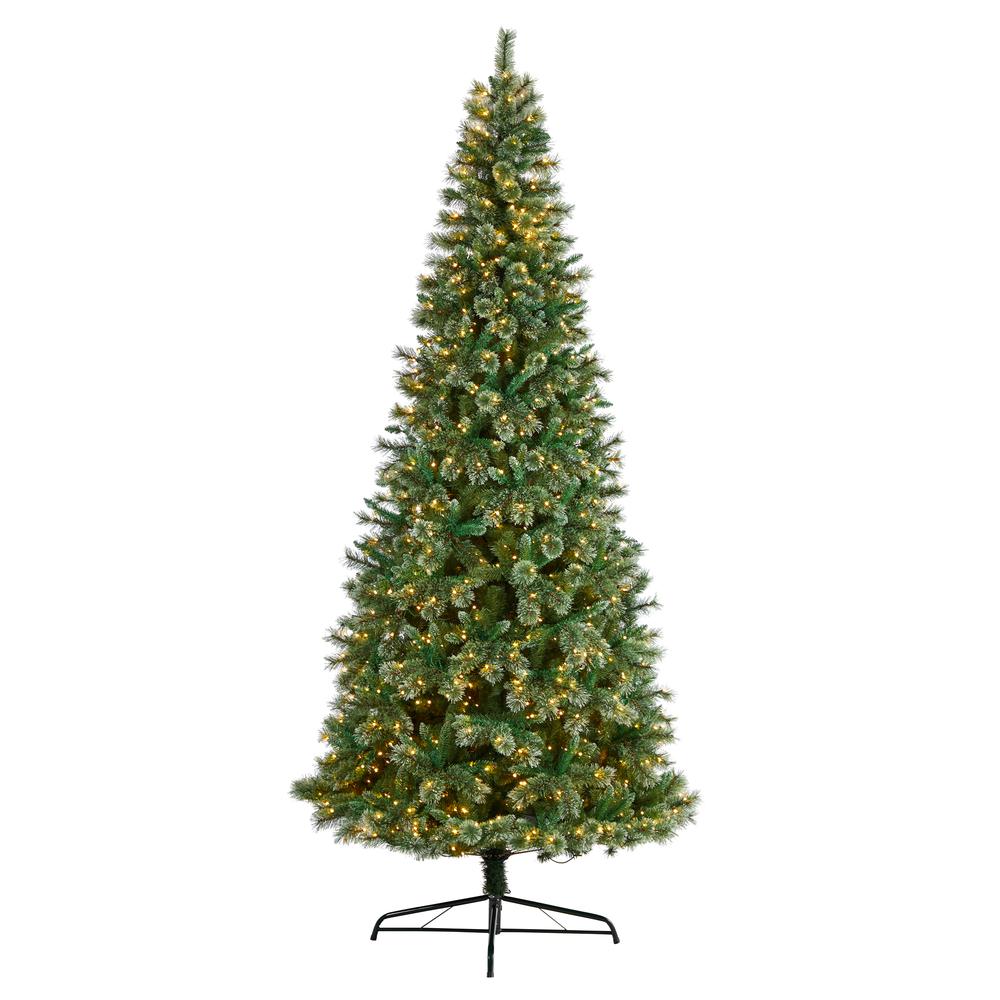 Wisconsin Slim Snow Tip Pine Artificial Christmas Tree. Picture 1
