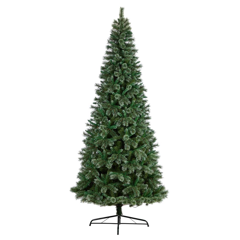 Wisconsin Slim Snow Tip Pine Artificial Christmas Tree. Picture 3