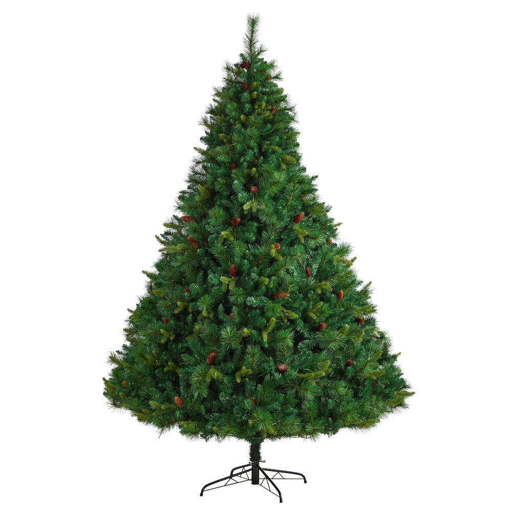 8ft. West Virginia Mixed Pine Christmas Tree with 700 Clear LED Lights. Picture 3