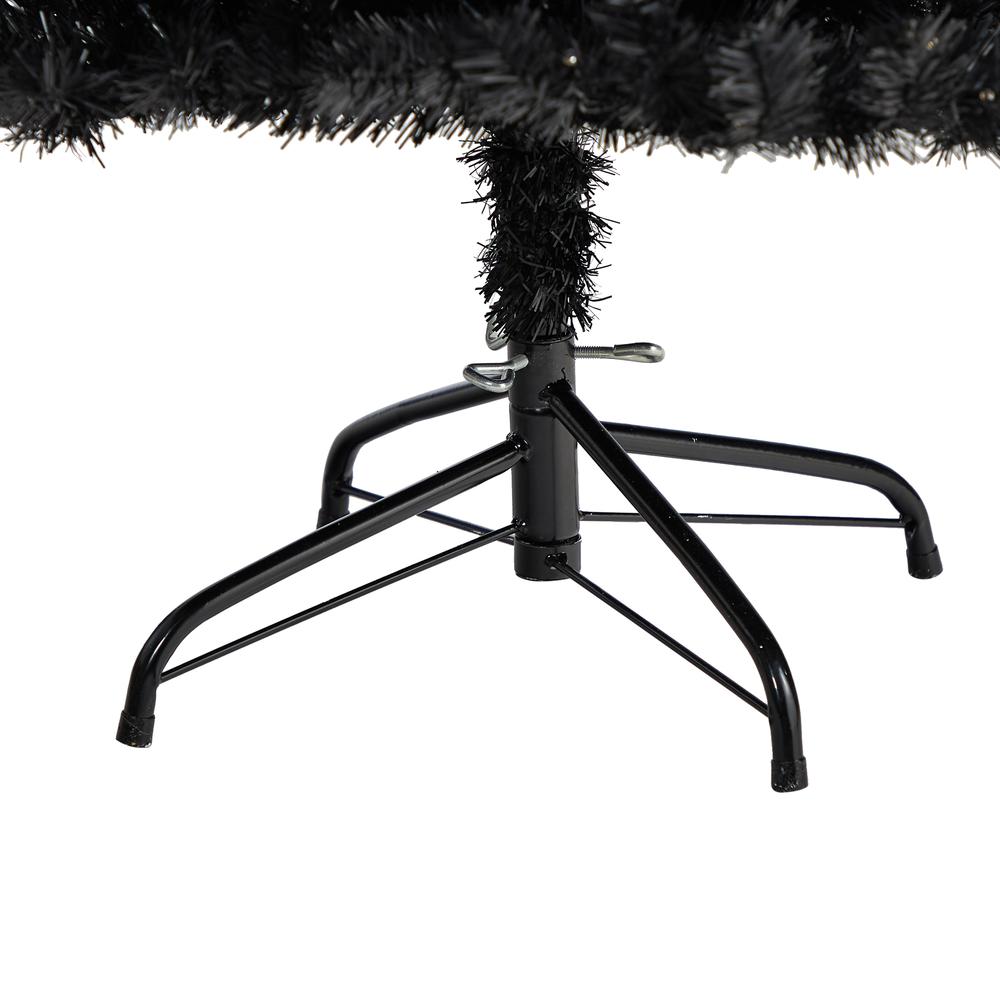 4ft. Black Artificial Christmas Tree with 170 Clear LED Lights. Picture 6