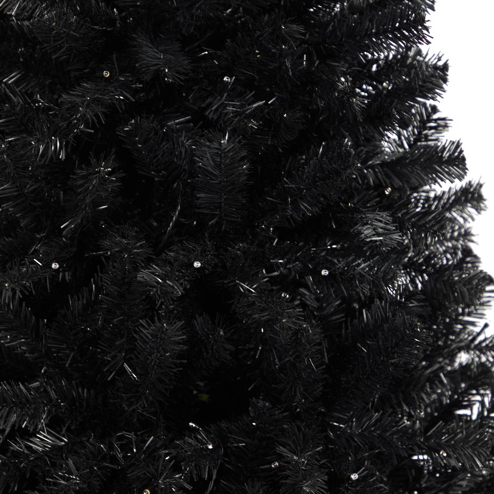 6ft. Black Artificial Christmas Tree with 400 Clear LED Lights and 1036 Tips. Picture 5