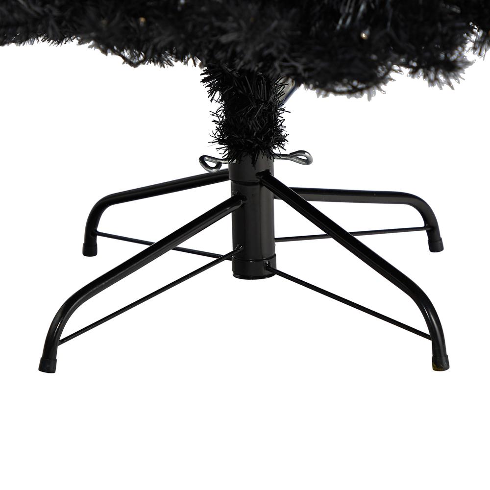 6ft. Black Artificial Christmas Tree with 400 Clear LED Lights and 1036 Tips. Picture 6