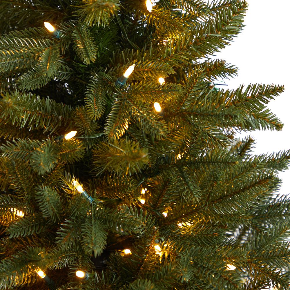 Colorado Aspen Pre-Lit Artificial Porch Christmas Tree with 200 LED lights. Picture 4