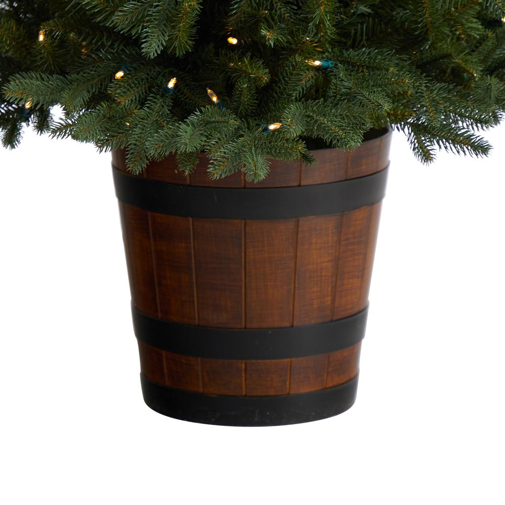 Colorado Aspen Pre-Lit Artificial Porch Christmas Tree with 200 LED lights. Picture 5