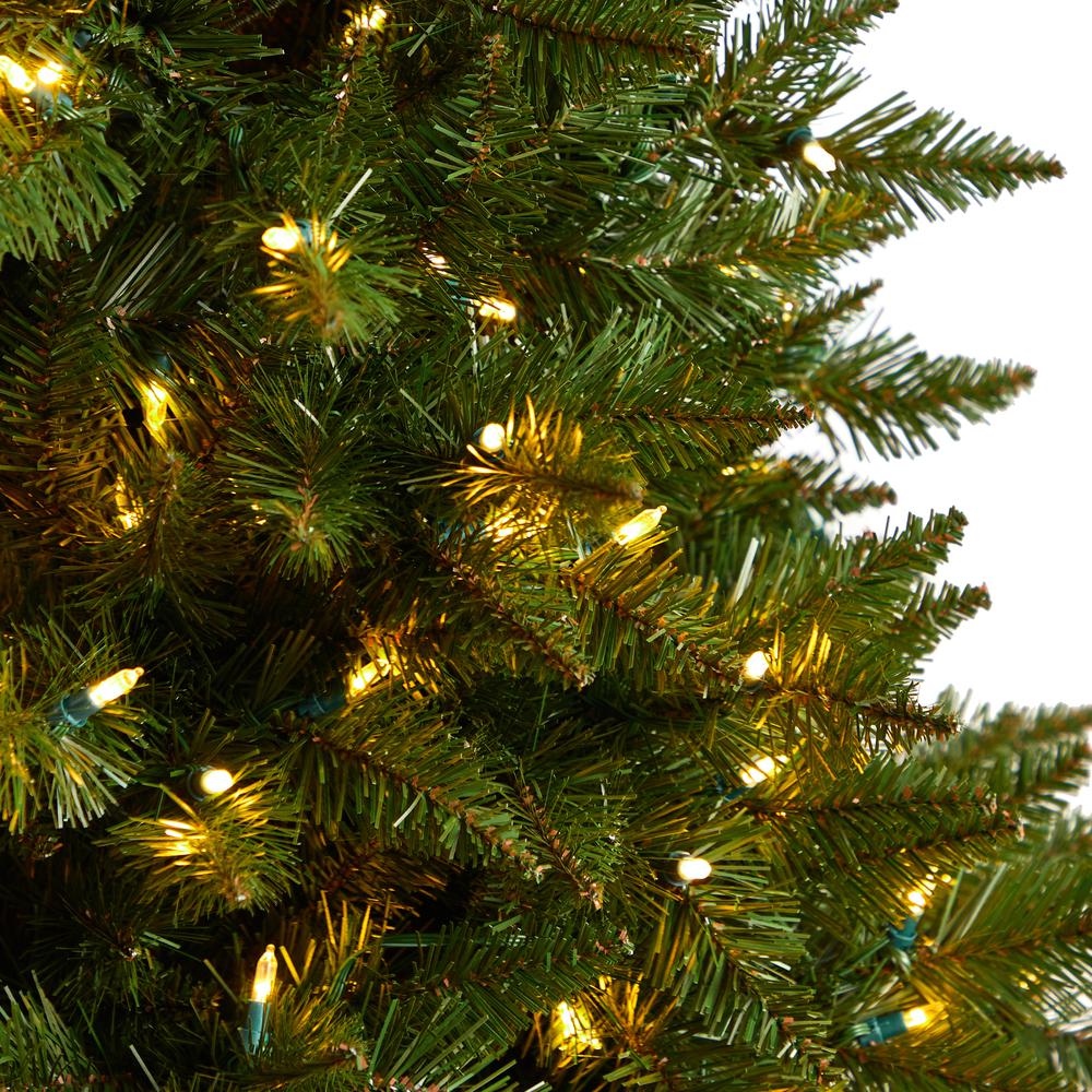 Vermont Spruce Artificial Christmas Tree with 200 Color Changing LED Lights. Picture 4