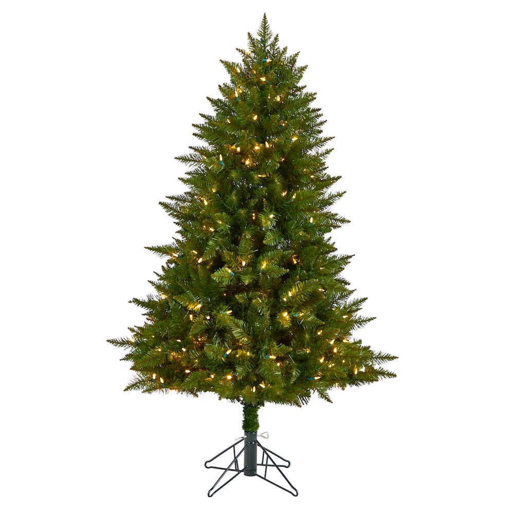 5ft. Vermont Spruce Artificial Christmas Tree with 250 Color Changing LED Lights. Picture 1