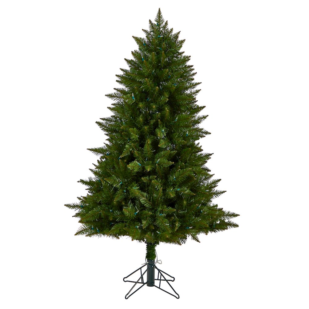 5ft. Vermont Spruce Artificial Christmas Tree with 250 Color Changing LED Lights. Picture 3