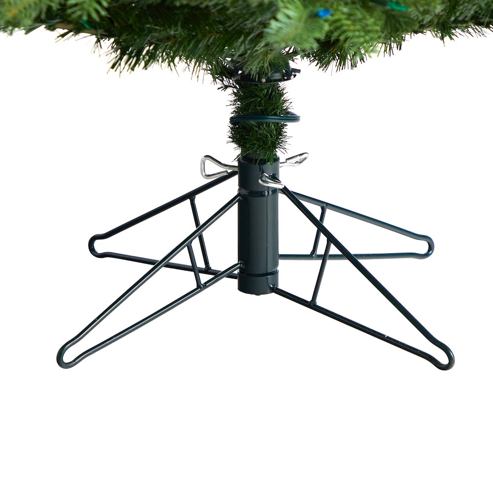 7.5ft. Montana Mountain Fir Christmas Tree with 650 Multi Color LED Lights. Picture 5