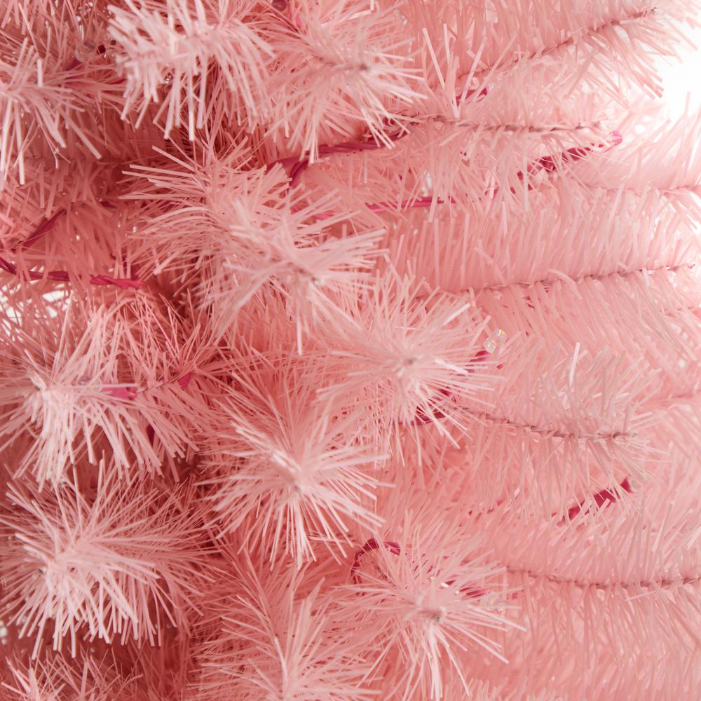 3ft. Pink Artificial Christmas Tree with 50 LED Lights and 118 Bendable Branches. Picture 5