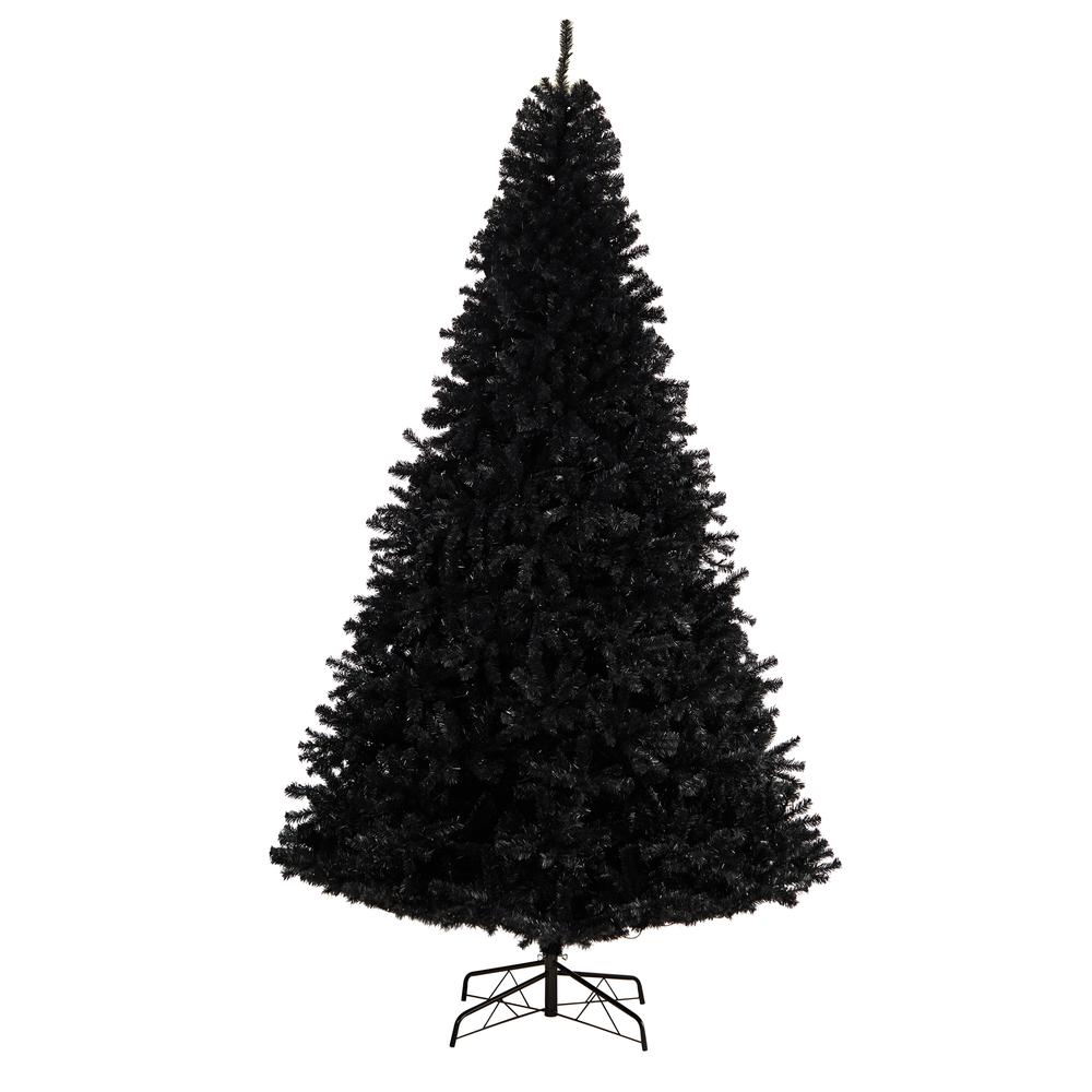 10ft. Black Artificial Christmas Tree with 950 Clear LED Lights and 3056 Tips. Picture 3