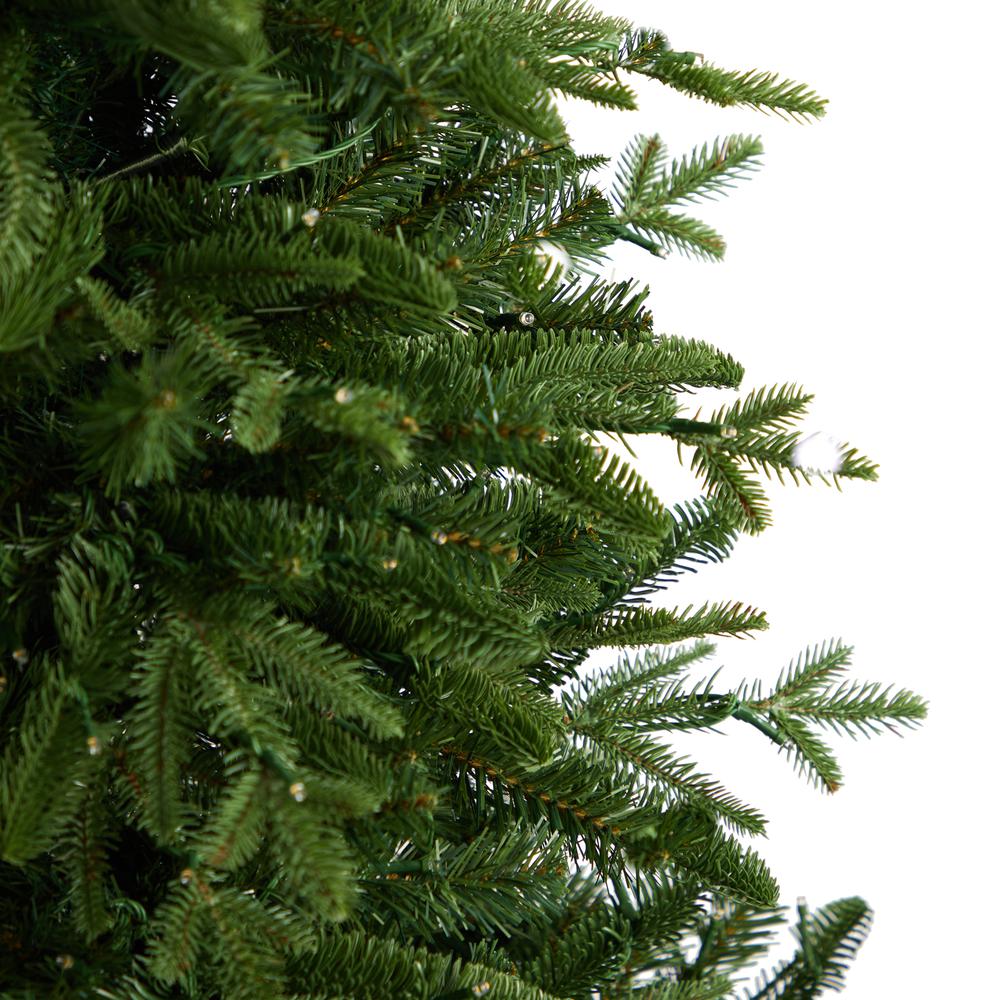 Montreal Spruce Artificial Christmas Tree with 450 Warm White LED Lights. Picture 5