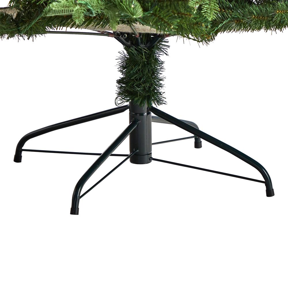 Montreal Spruce Artificial Christmas Tree with 650 Warm White LED Lights. Picture 6