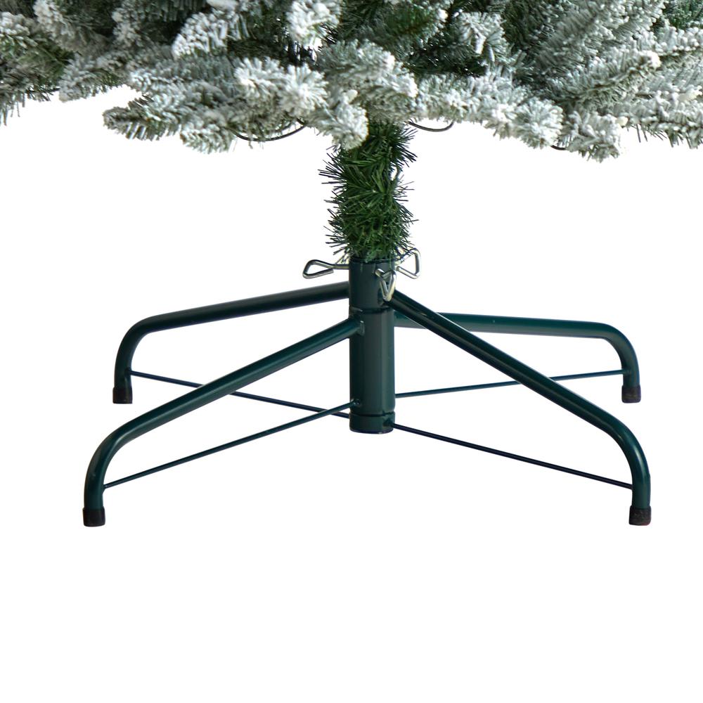 Flocked Pencil Artificial Christmas Tree with 700 Clear Lights. Picture 6