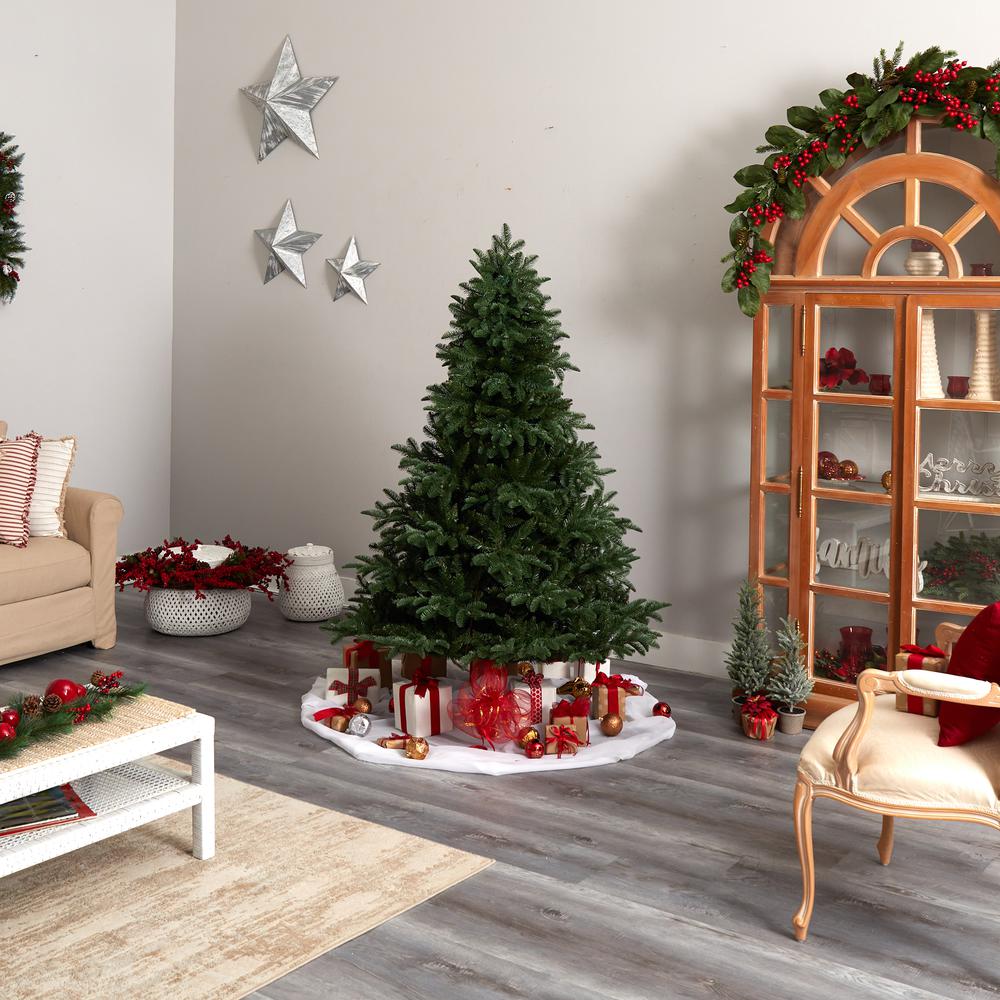 6ft. South Carolina Spruce Artificial Christmas Tree with 400 White Warm Lights and 1908 Bendable Branches. Picture 10