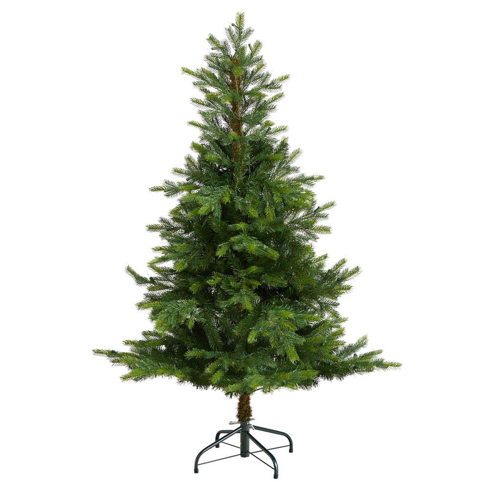 North Carolina Spruce Artificial Christmas Tree with 200 Clear Lights. Picture 3