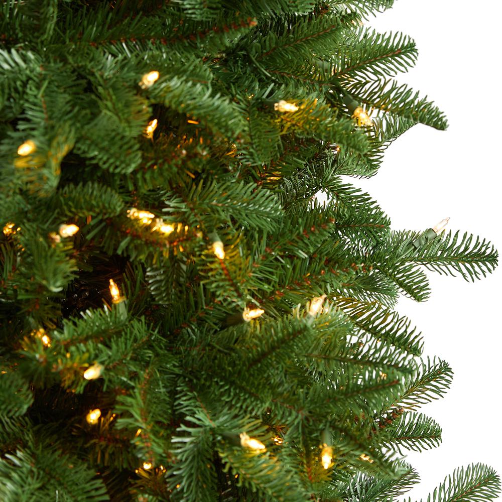 South Carolina Fir Artificial Christmas Tree with 550 Clear LED Lights. Picture 4