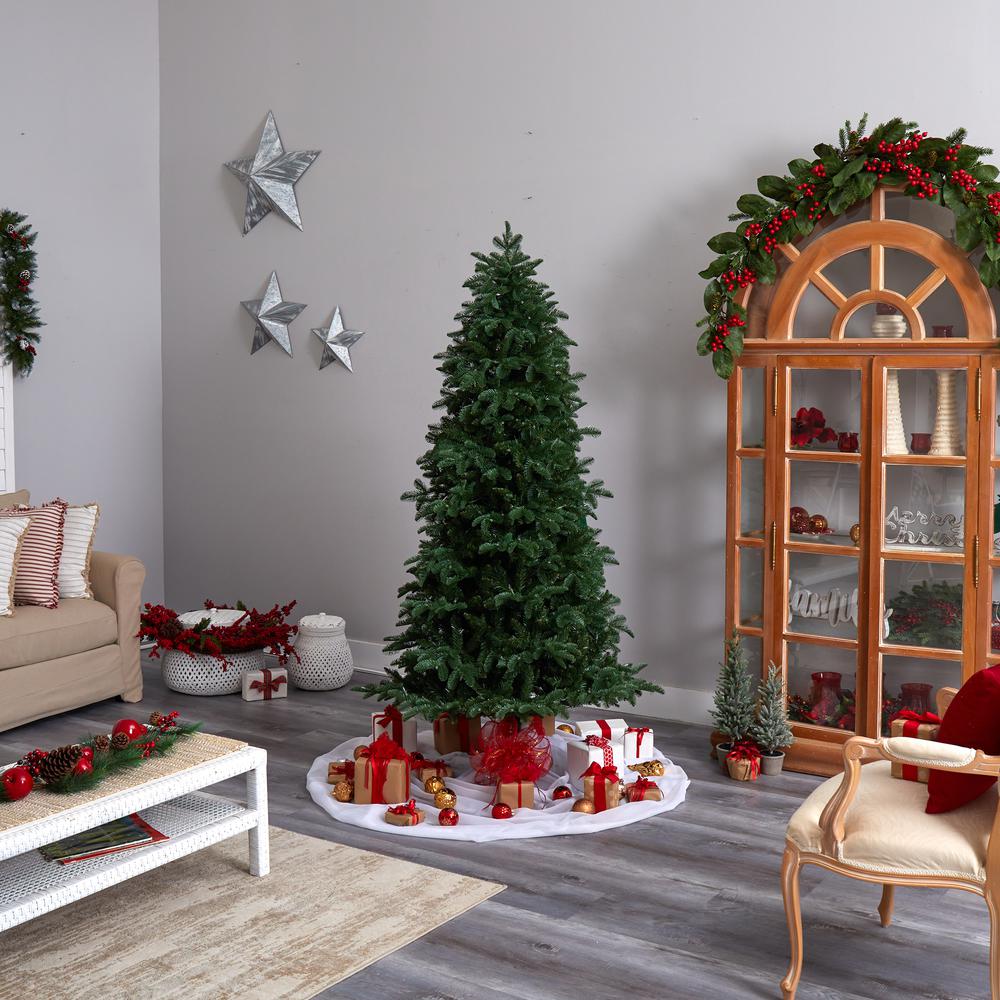 South Carolina Fir Artificial Christmas Tree with 550 Clear LED Lights. Picture 10