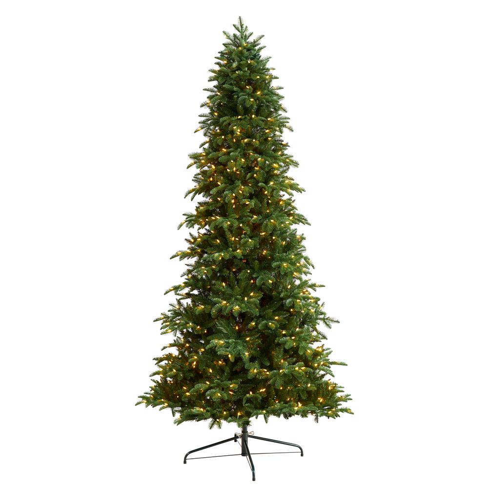 South Carolina Fir Artificial Christmas Tree with 750 Clear LED Lights. Picture 1
