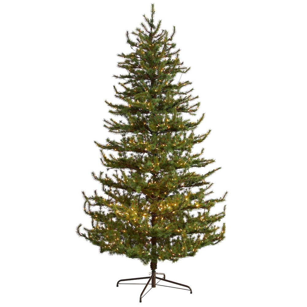 9ft. Vancouver Mountain Pine Artificial Christmas Tree with 750 Clear Lights. Picture 1