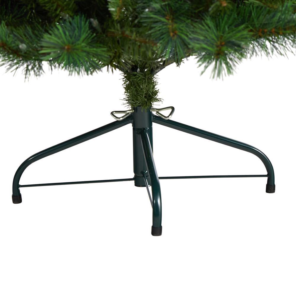 Slim West Virginia Mountain Pine Artificial Christmas Tree with 200 Clear Lights. Picture 6