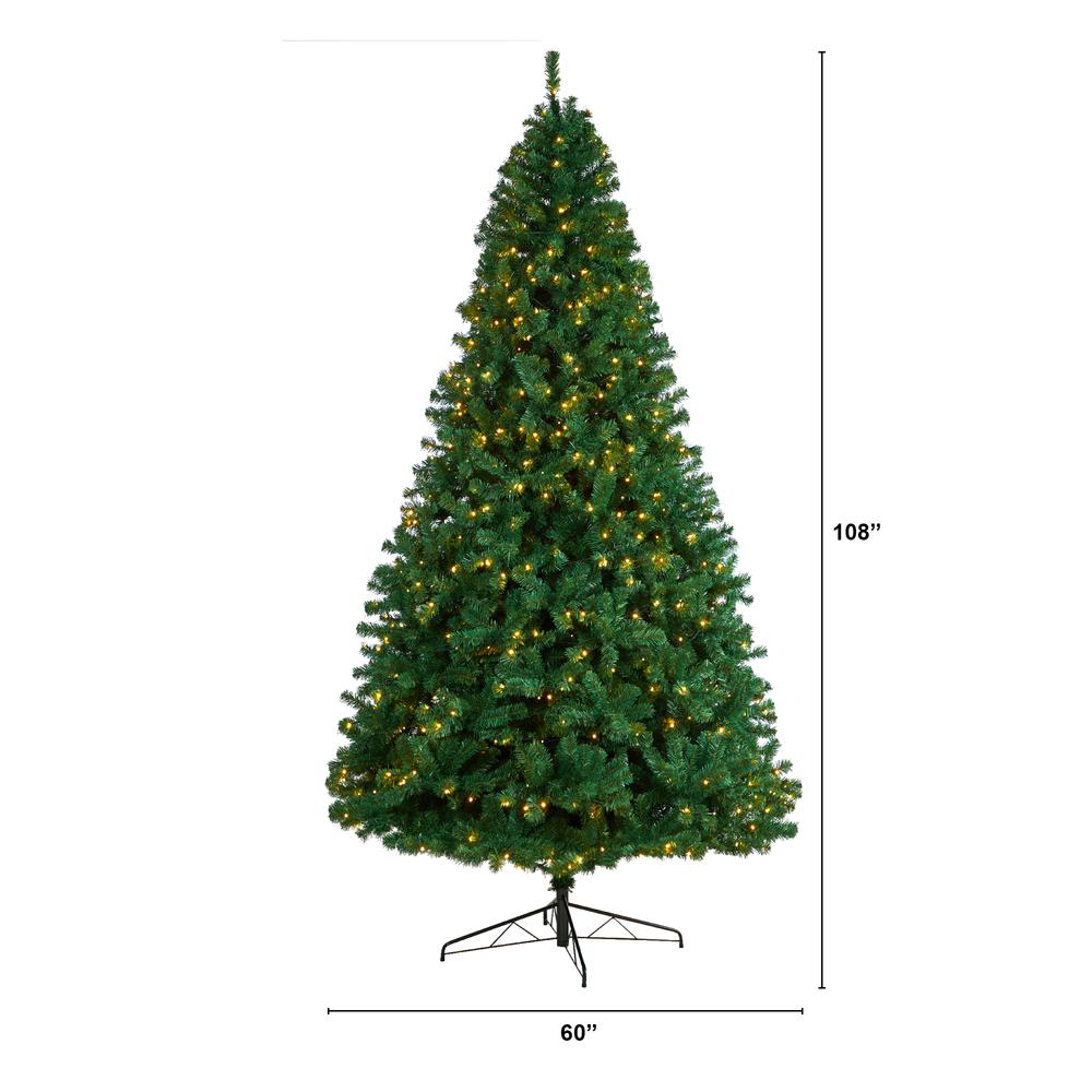 Northern Tip Artificial Christmas Tree with 650 Clear LED Lights. Picture 2