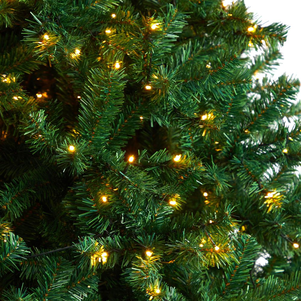 Northern Tip Artificial Christmas Tree with 650 Clear LED Lights. Picture 4
