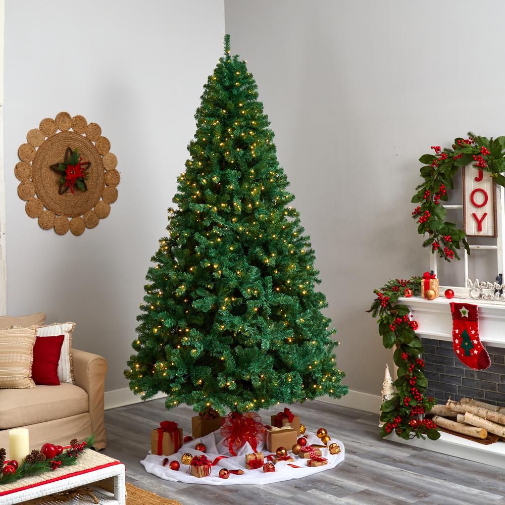 Northern Tip Artificial Christmas Tree with 650 Clear LED Lights. Picture 9
