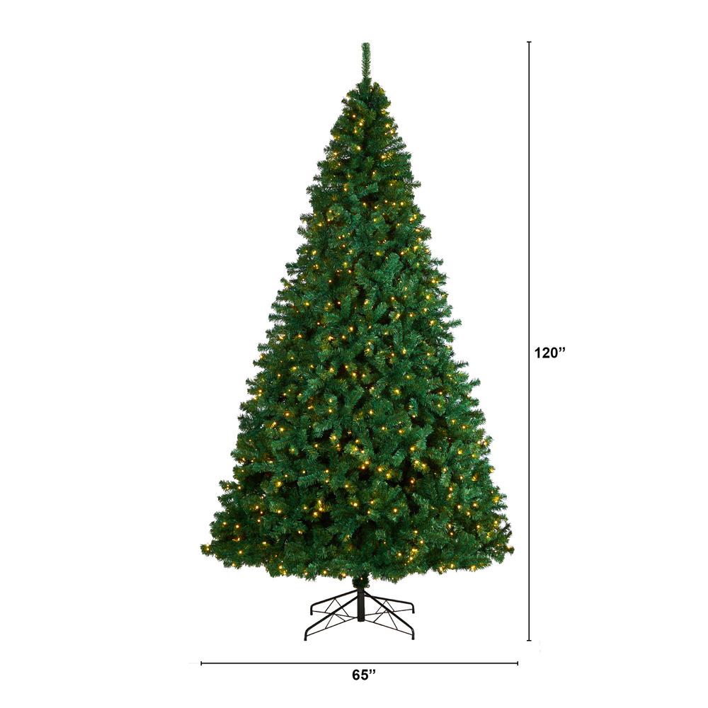 Northern Tip Artificial Christmas Tree with 800 Clear LED Lights. Picture 2