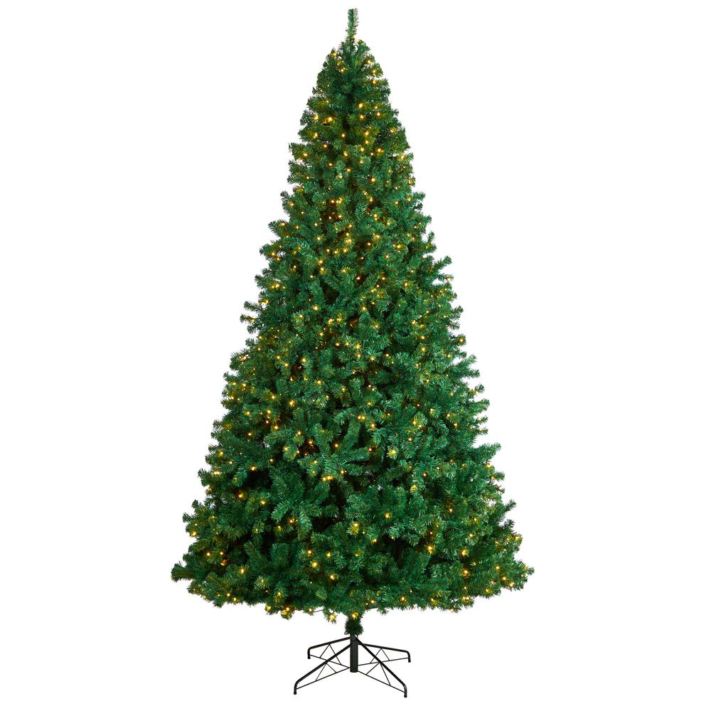 Northern Tip Artificial Christmas Tree with 1000 Clear LED Lights. Picture 1