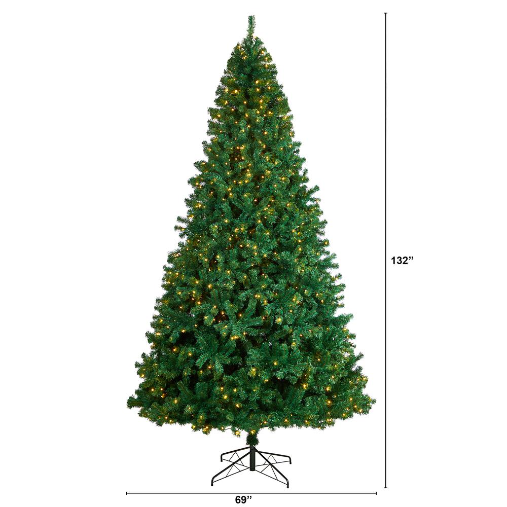 Northern Tip Artificial Christmas Tree with 1000 Clear LED Lights. Picture 2