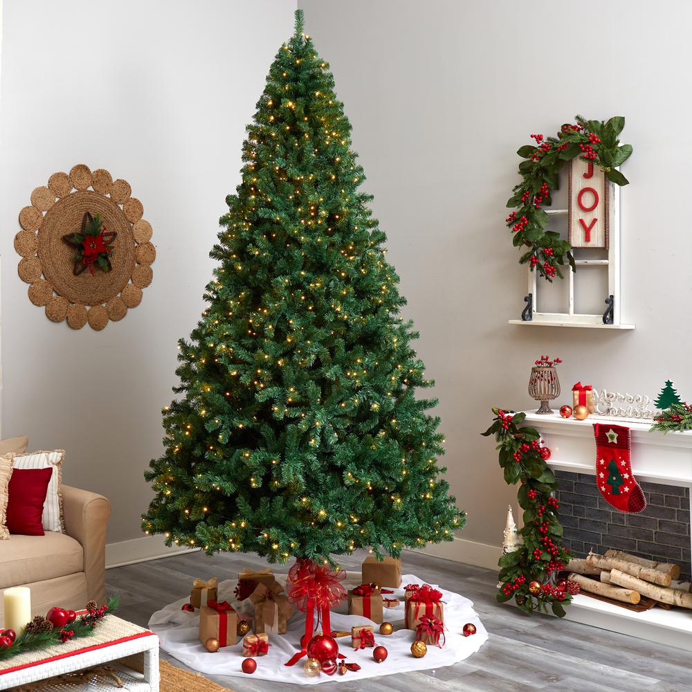Northern Tip Artificial Christmas Tree with 1000 Clear LED Lights. Picture 9
