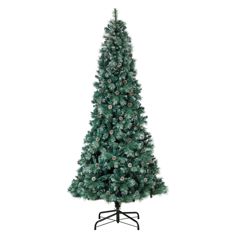 9ft. Frosted BC Mountain Pine Christmas Tree with 700 Clear Lights. Picture 3