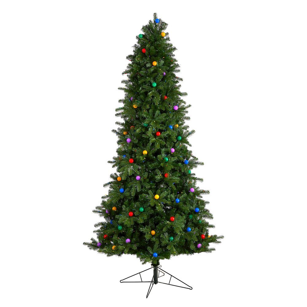 8.5ft. Montana Mountain Fir Christmas Tree with 800 Multi Color LED Lights. Picture 3