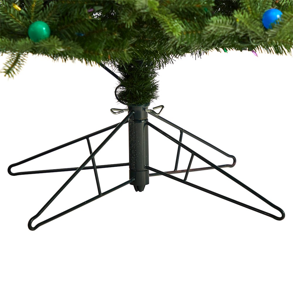 9.5ft. Montana Mountain Fir Christmas Tree with 1150 Multi Color LED Lights. Picture 6