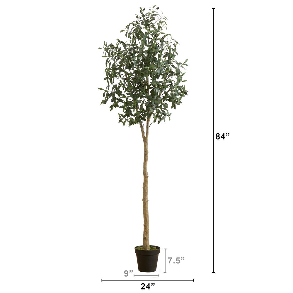 7ft. Artificial Olive Tree. Picture 2