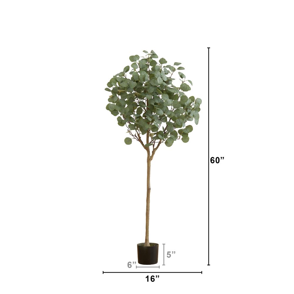 5ft. Artificial Eucalyptus Tree. Picture 2