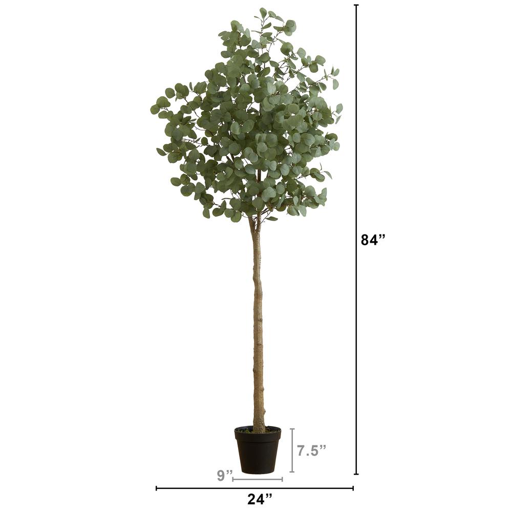 7ft. Artificial Eucalyptus Tree. Picture 2