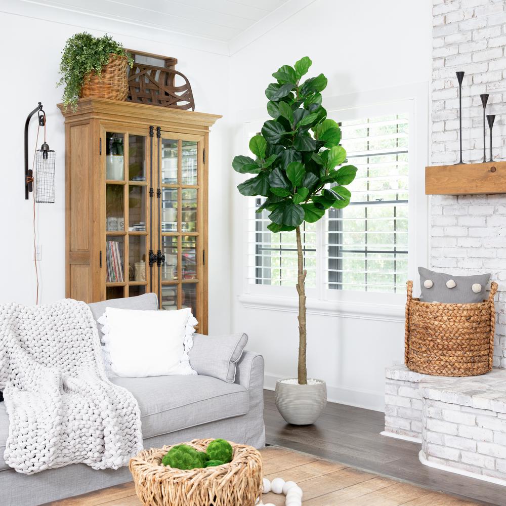 8ft. Artificial Fiddle Leaf Fig Tree. Picture 6