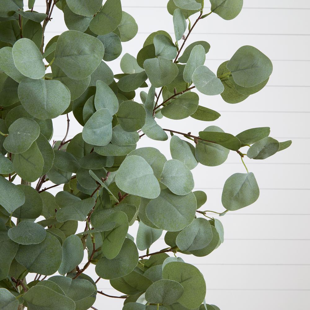 6ft. Artificial Eucalyptus Tree with White Decorative Planter. Picture 4