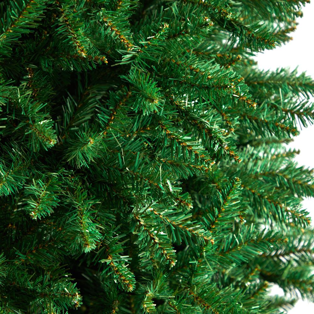 12ft. Slim Green Mountain Pine Artificial Christmas Tree. Picture 3