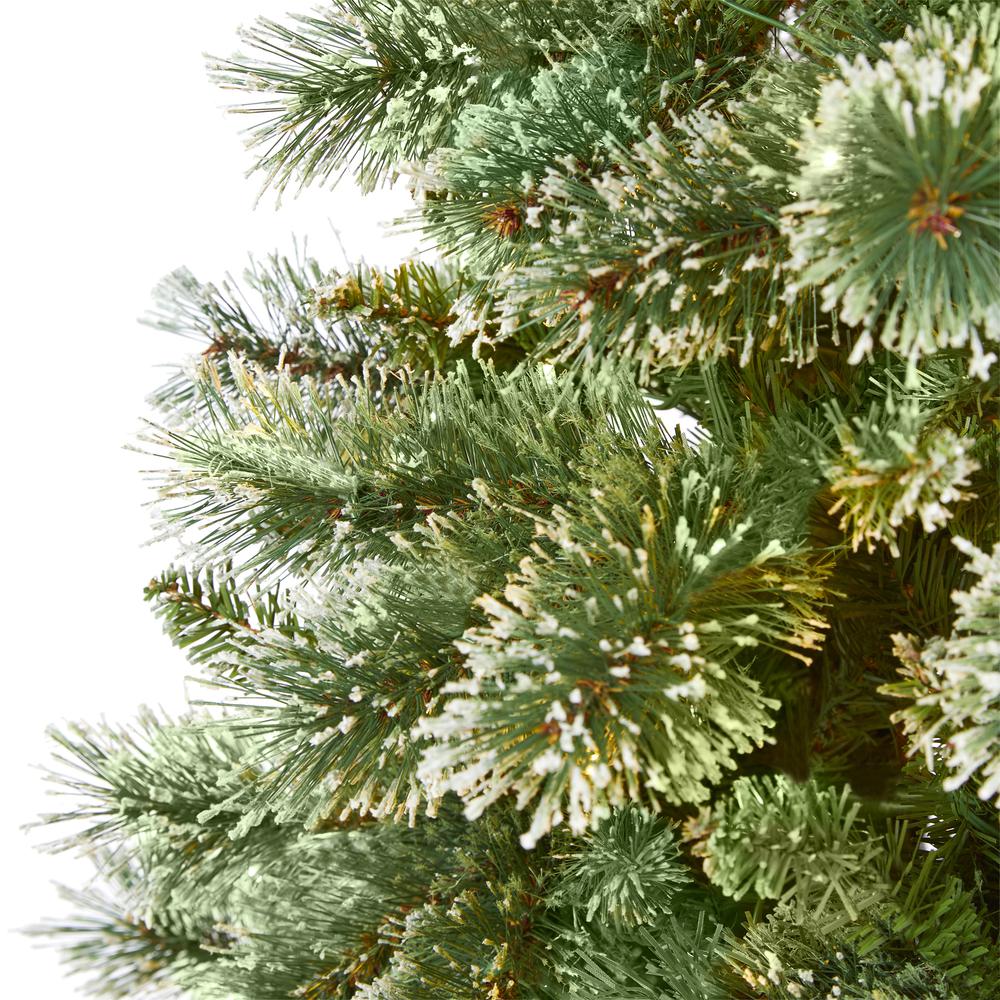 7ft. Wisconsin Slim Snow Tip Pine Artificial Christmas Tree. Picture 3
