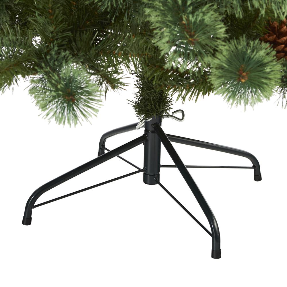 6ft. White Mountain Pine Artificial Christmas Tree with 477 Bendable Branches. Picture 4
