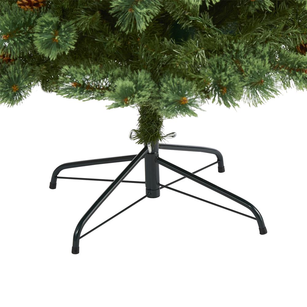 7ft. White Mountain Pine Artificial Christmas Tree with 723 Bendable Branches. Picture 4