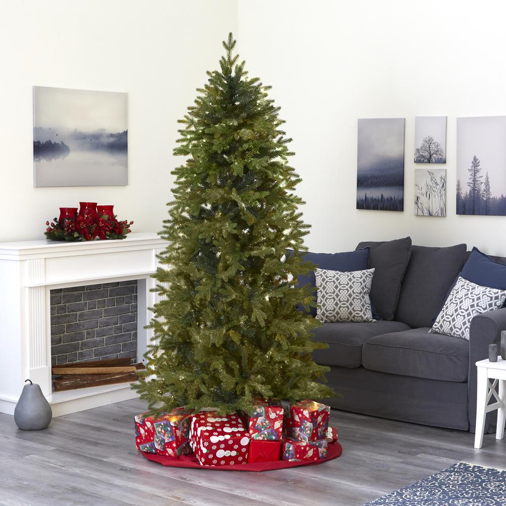 7ft. Belgium Fir Natural-Look Artificial Christmas Tree. Picture 6