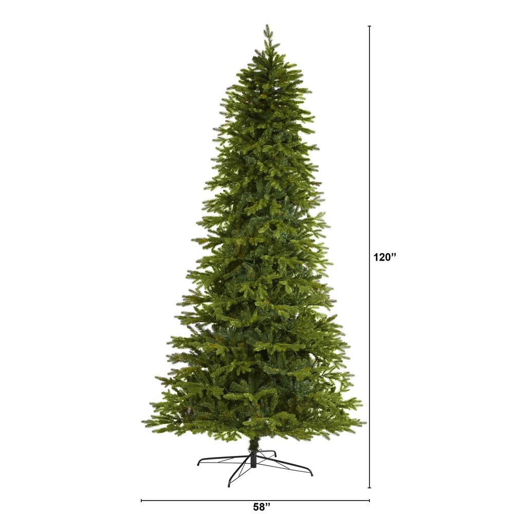 10ft. Belgium Fir Natural-Look Artificial Christmas Tree. Picture 2