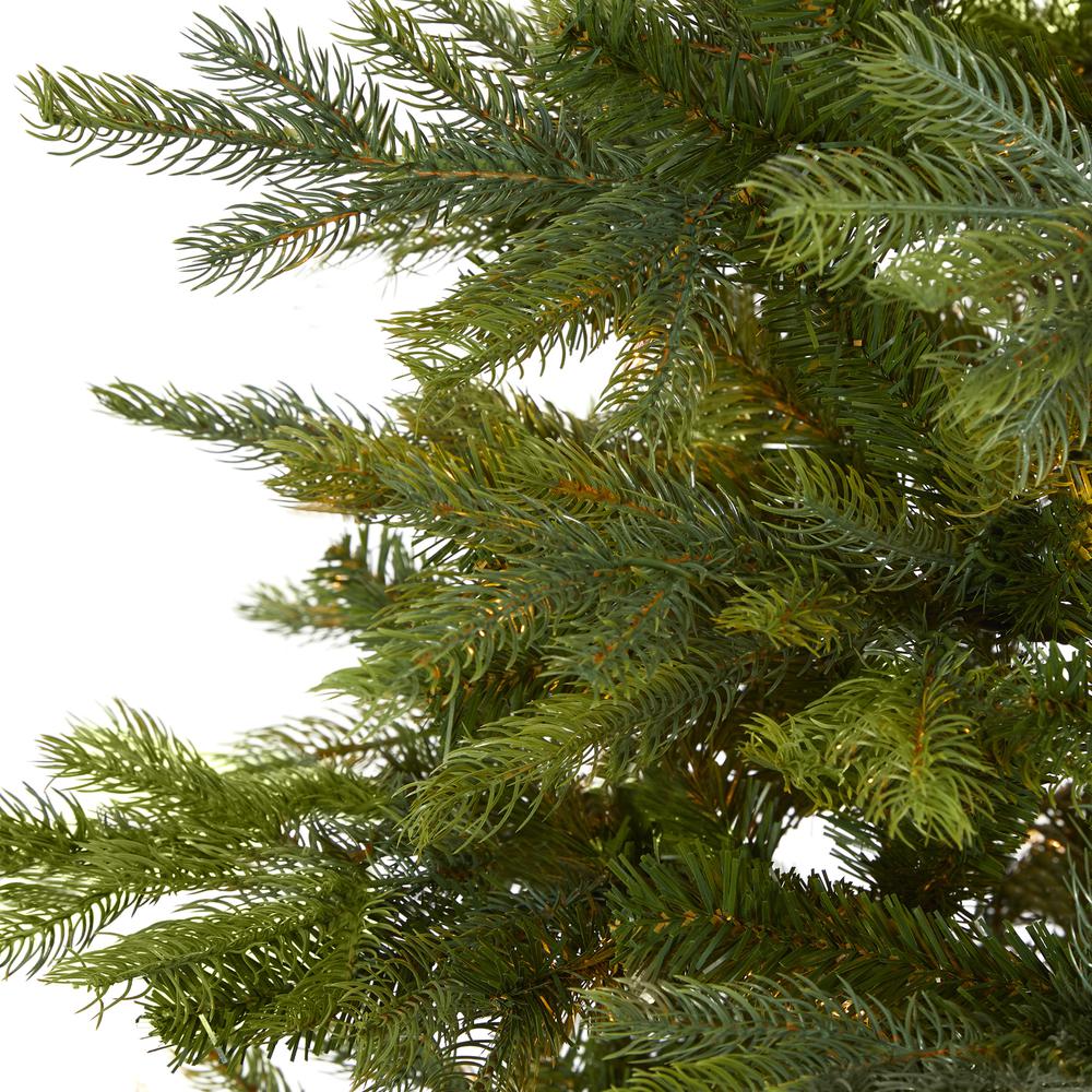 7ft. North Carolina Spruce Artificial Christmas Tree with 931 Bendable Branches. Picture 3
