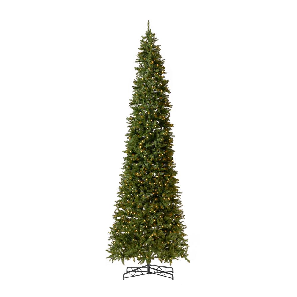 13ft. Artificial Slim Green Mountain Pine Christmas Tree. Picture 1